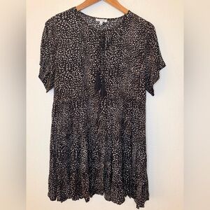 NEW White Birch Black/White/Brown Leopard Dress